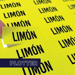 etiquetas con corte plotter